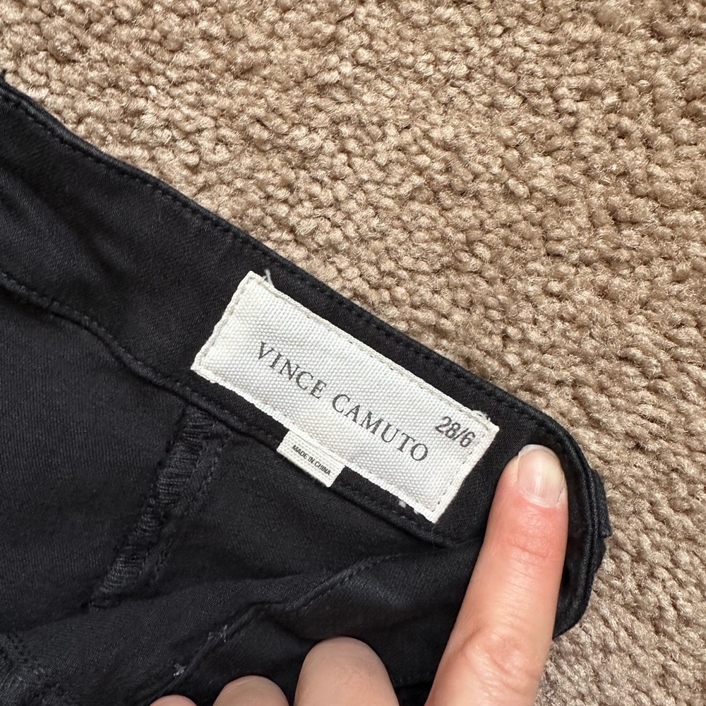 Vince Camuto Black Pants Straight Leg - Picture 3 of 7